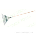 24 teeth professional quality material gardening grass rake leaf rake with wooden handle